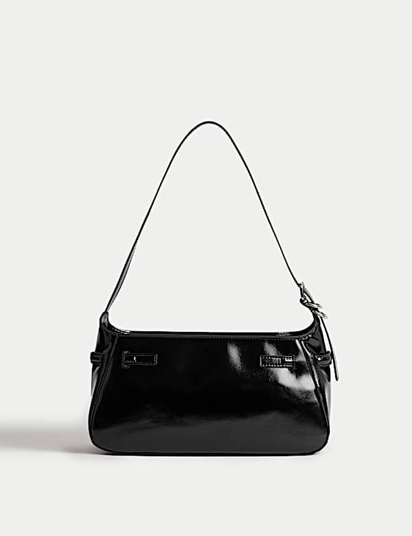 Buckle Baguette Bag