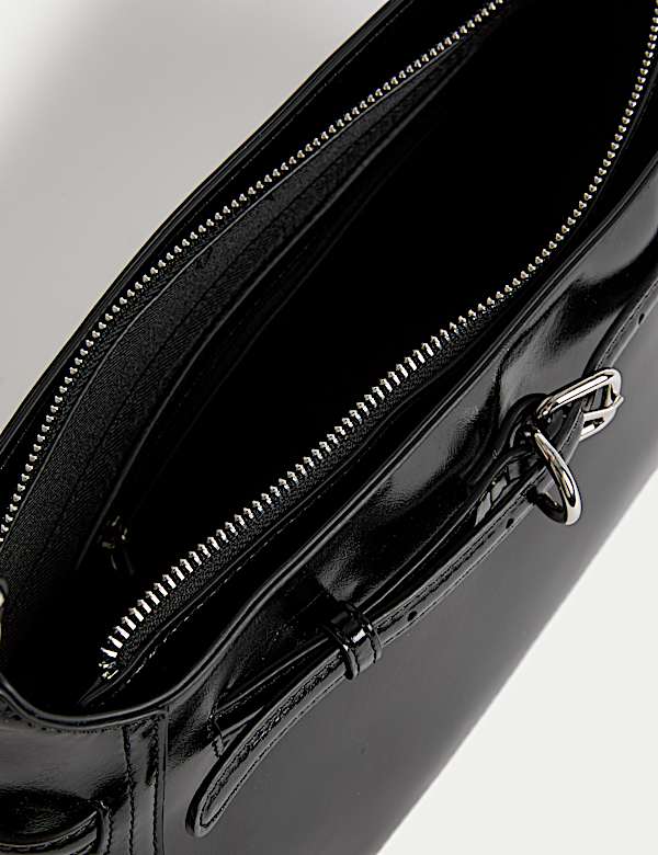 Buckle Baguette Bag