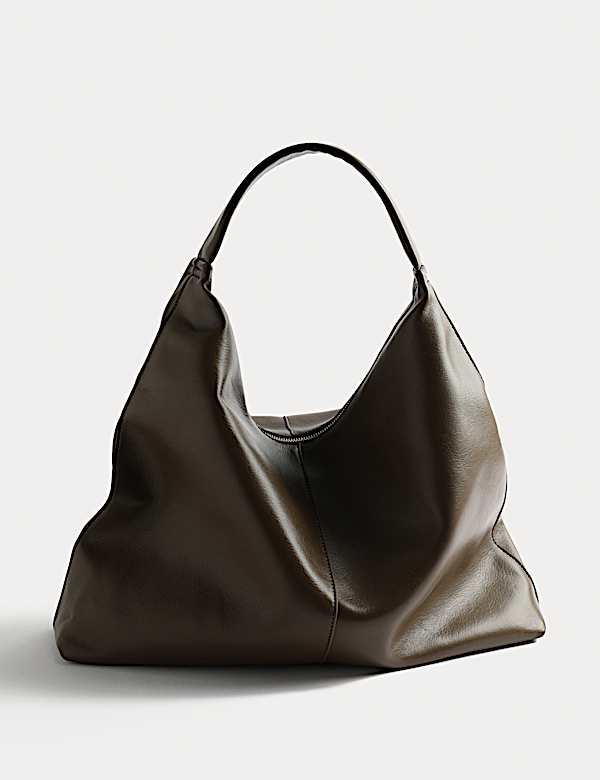 Slouchy Top Handle Shoulder Bag - GR