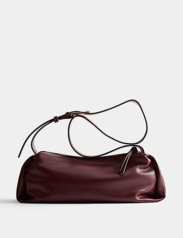 Faux Leather Pencil Crossbody Sling Bag - GR