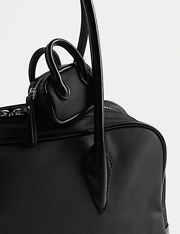 Sac bowling en nylon avec double fermeture à glissière - LU
