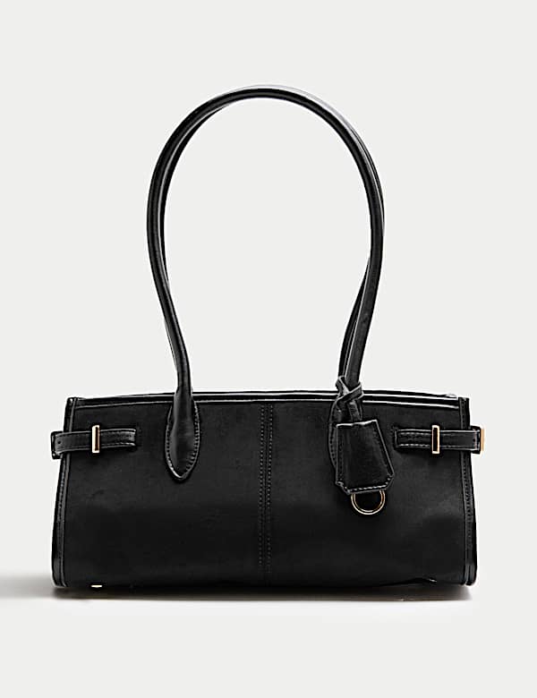 Sac à bandoulière en suédine avec boucle - BE
