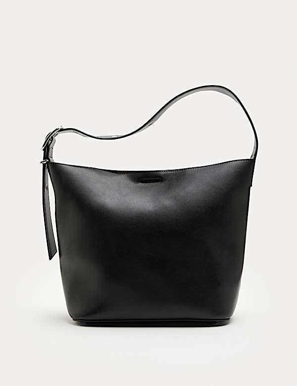 Faux Leather Mini Bucket Bag - US