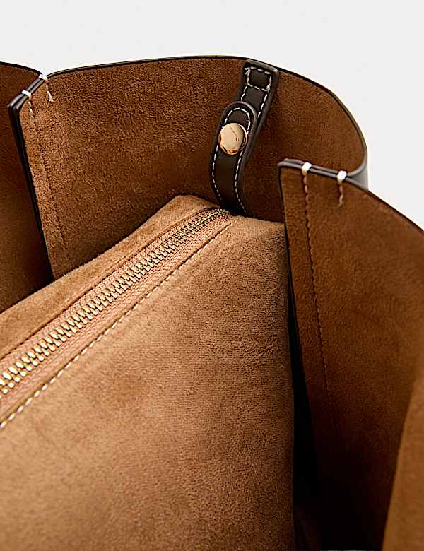 Sac fourre-tout en similicuir structuré - FR