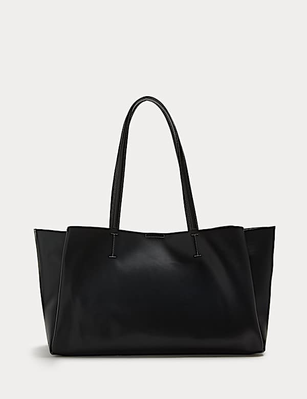 תיק רחב קשיח דמוי עור - IL