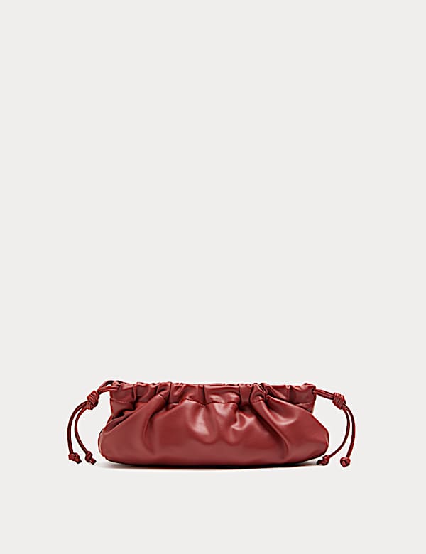 Ruched Chain Shoulder Bag - LU