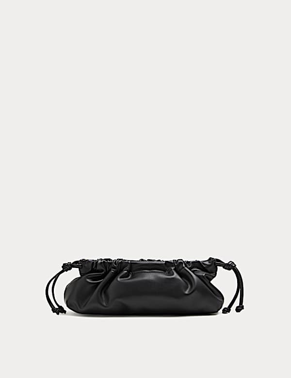 Ruched Chain Shoulder Bag