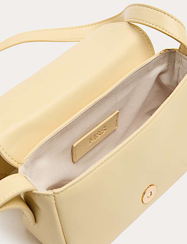 Faux Leather Woven Mini Cross Body Bag - AU