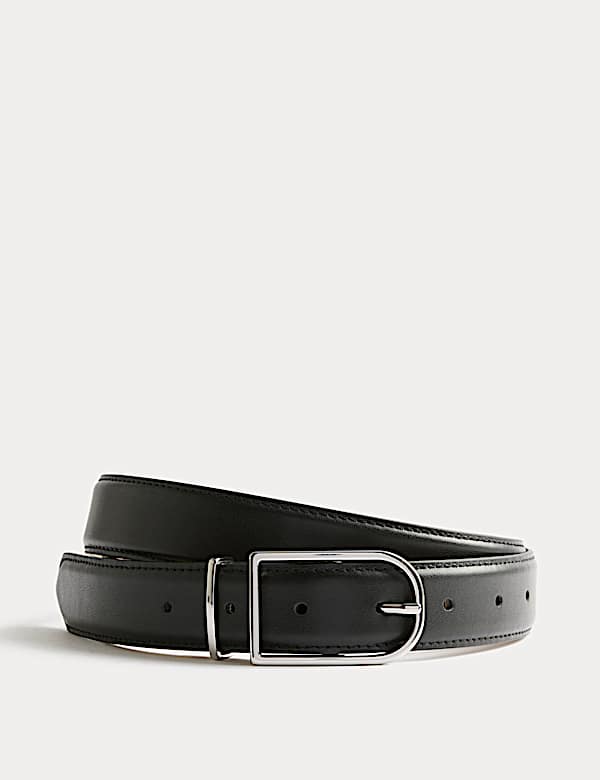 Leather Refined Buckle Jeans Belt - KG