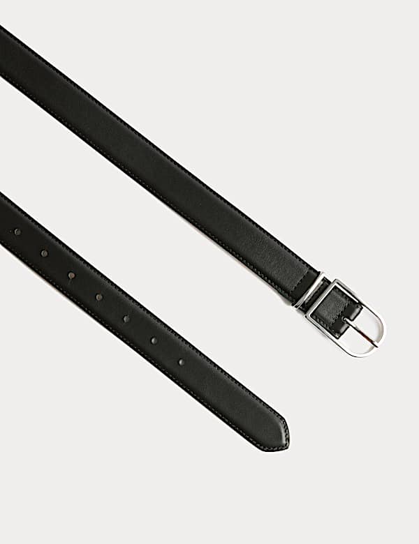 Leather Refined Buckle Jeans Belt - KG