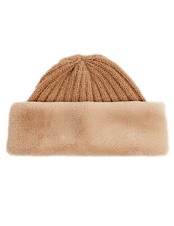 Knitted Textured Cossack Hat