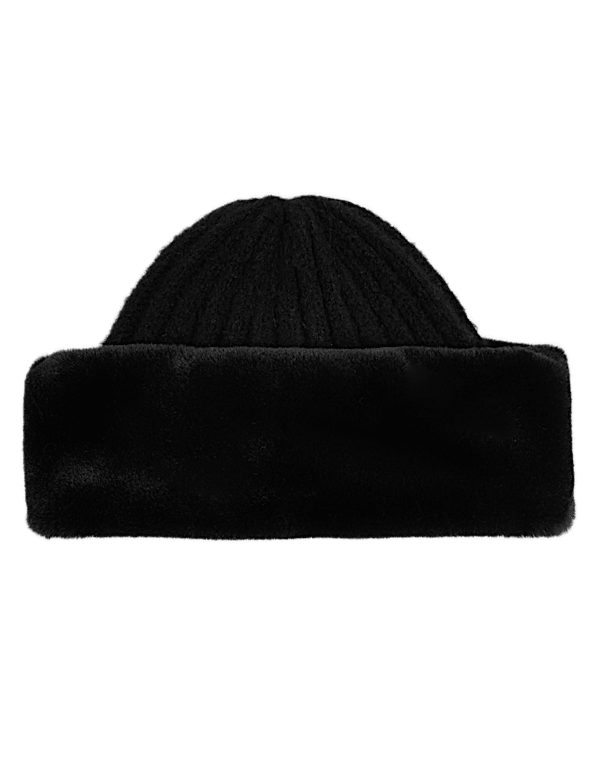 Knitted Textured Cossack Hat