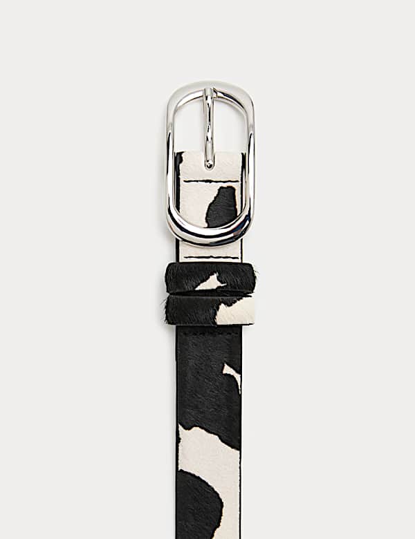 Cow Print Waist Belt - HR