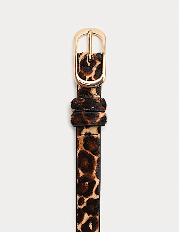 Leopard Print Skinny Jeans Belt - LV