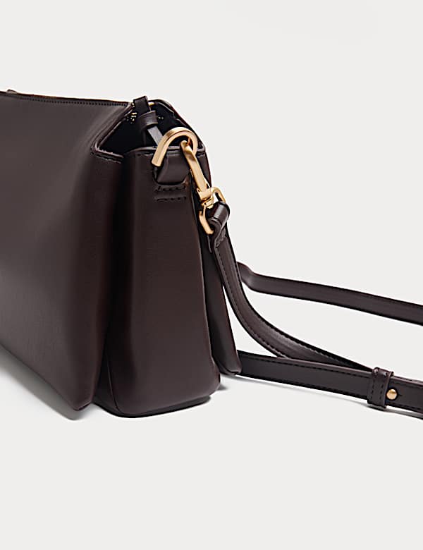 Triple Compartment Crossbody Bag - AU