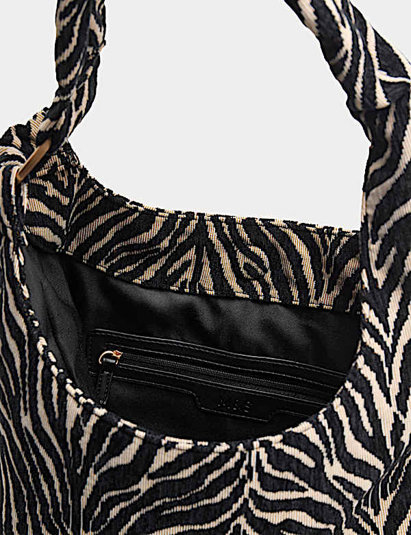 Jacquard Zebra Print Shoulder Bag - LV
