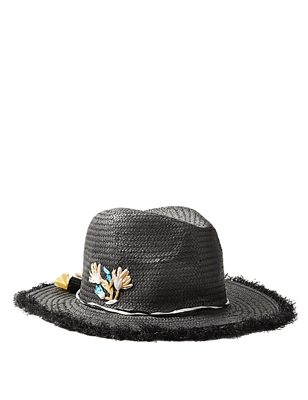 Embroidered Fedora Hat