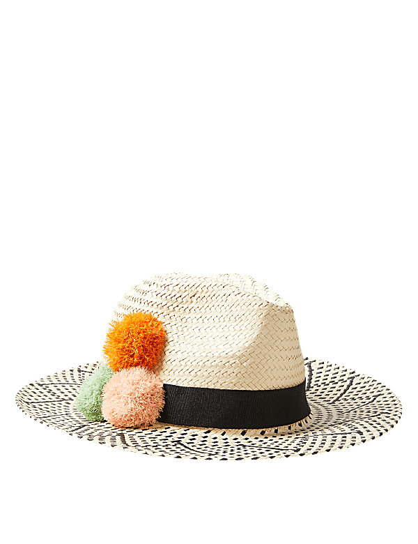 Pom-Pom Fedora Hat