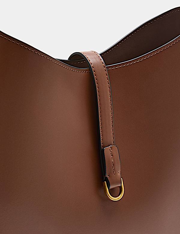 Stitch Detail Top Handle Shoulder Bag - NZ