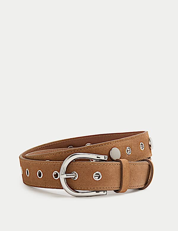 Suede Studded Jeans Belt - IT