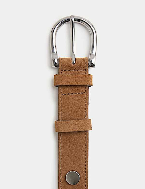 Suede Studded Jeans Belt - AT