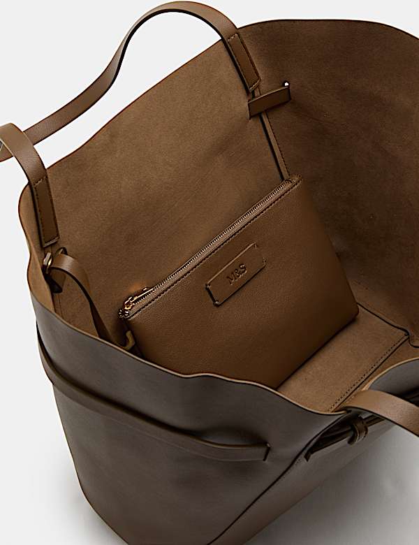 Belt Detail Tote Bag