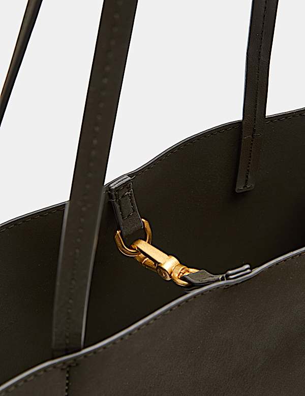 Top Handle Structured Tote Bag