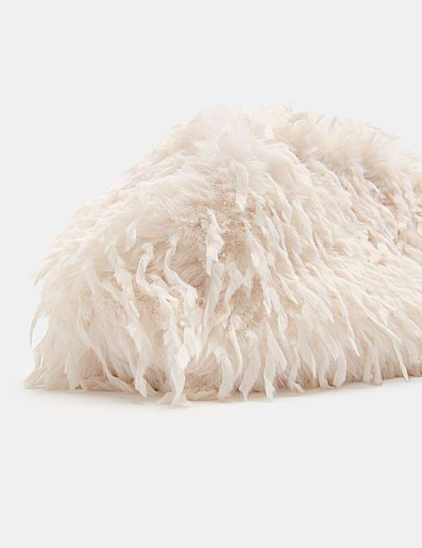 Clutch van imitatiebont met structuur - BE