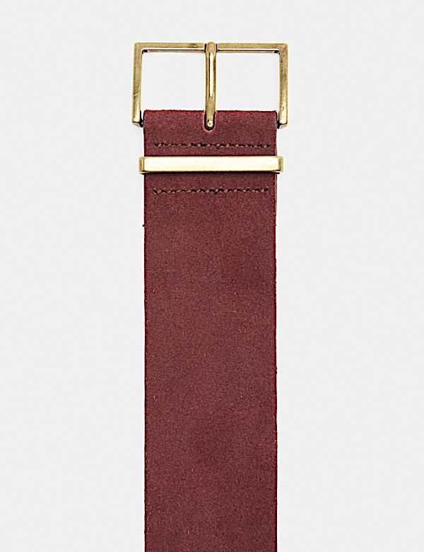 Suede Wide Waist Belt