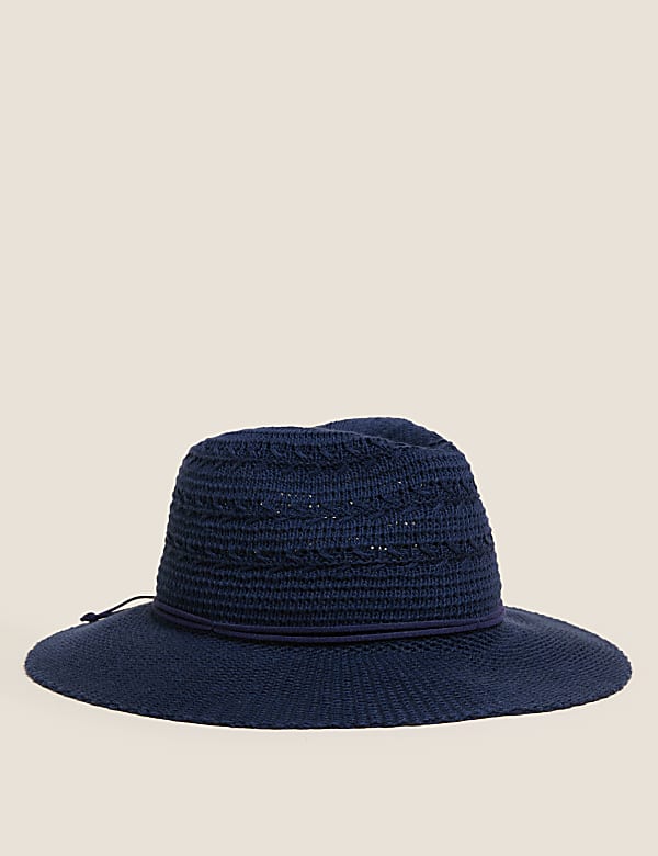 Cotton Rich Packable Fedora Hat