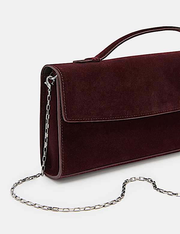 Velvet Top Handle Clutch Bag - IL