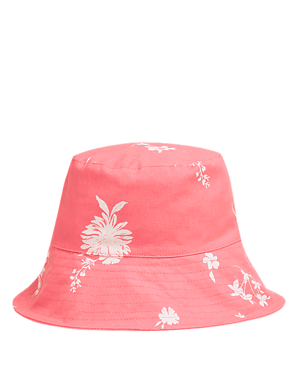 Pure Cotton Printed Wide Brim Hat
