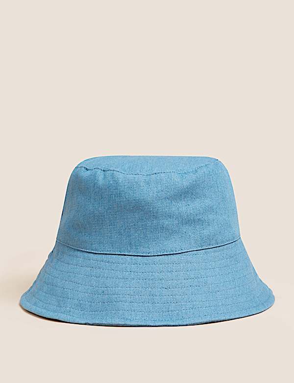 Pure Cotton Printed Wide Brim Hat