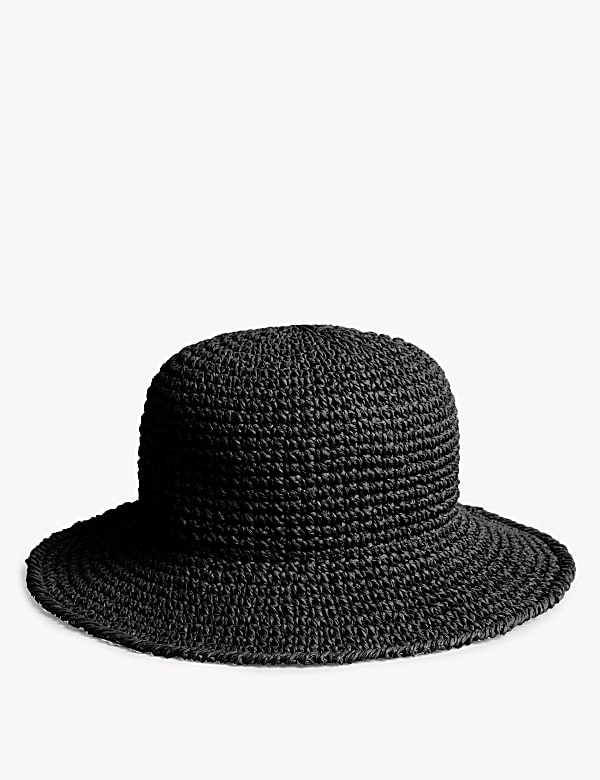 Packable Crochet Bucket Hat PINK Hats M S GR