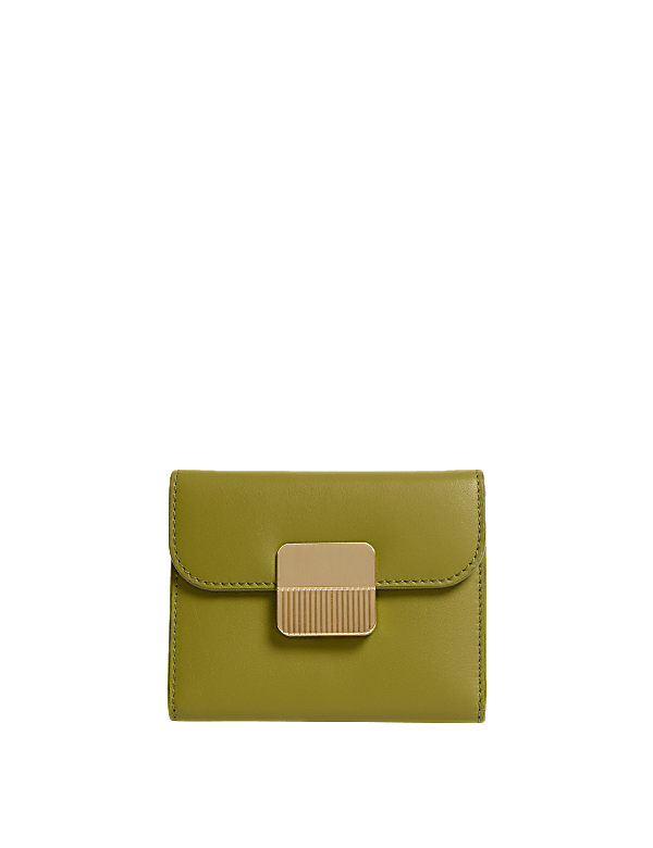 Small Leather Foldover Purse