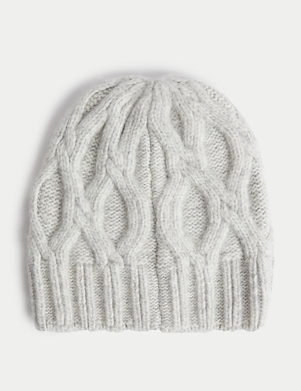 Knitted Cable Beanie Hat - NL