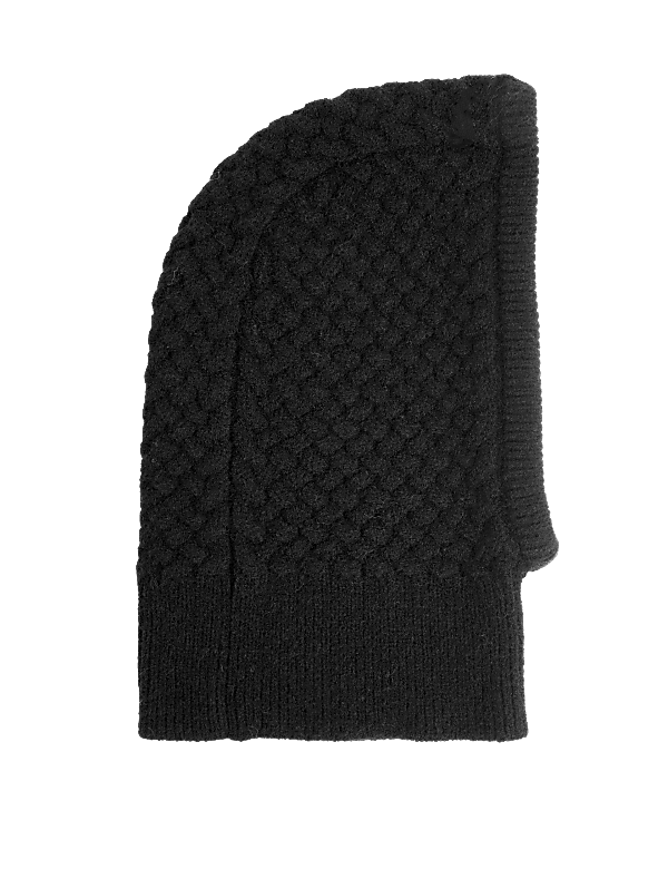Knitted Cable Balaclava Hat