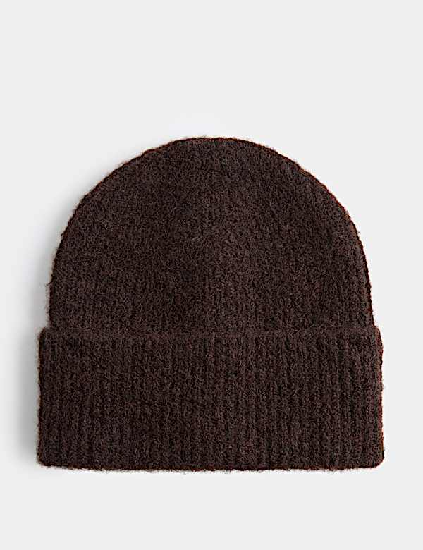 Rib Fluffy Beanie Hat