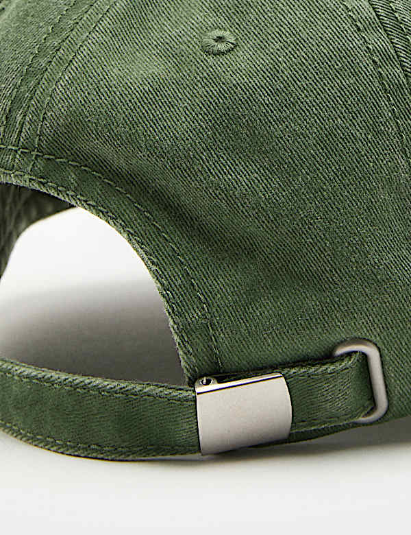 כובע בייסבול מכותנה טהורה עם הדפס גרפי - IL