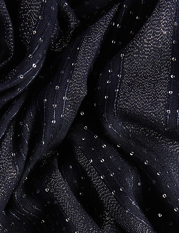 Sequin Striped Scarf