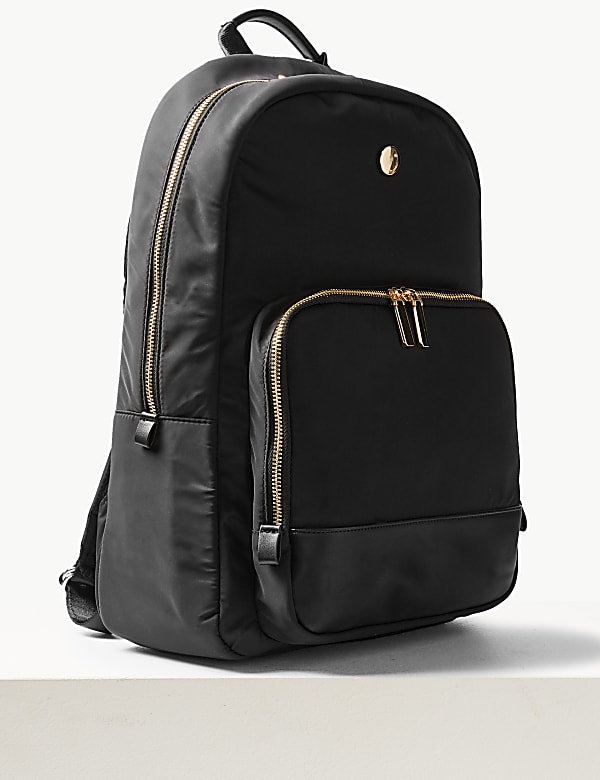 Double Zip Detail Backpack