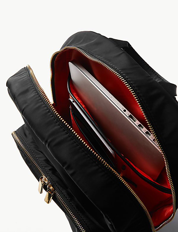 Double Zip Detail Backpack