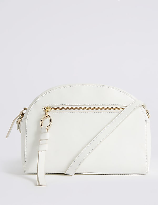 Leather Crescent Cross Body Bag - US