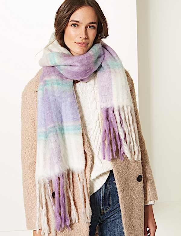 Checked Scarf
