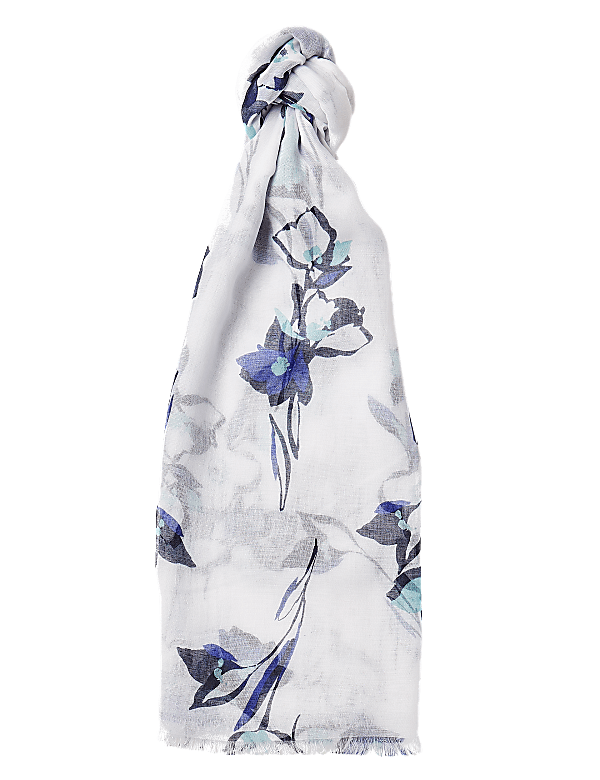 Floral Print Scarf