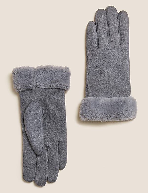 Faux Sheepskin Gloves