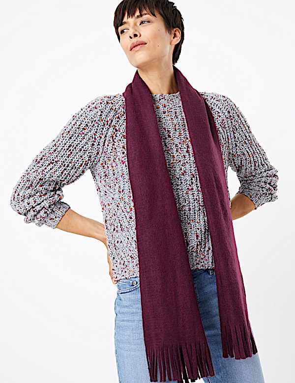 Knitted Brushed Scarf