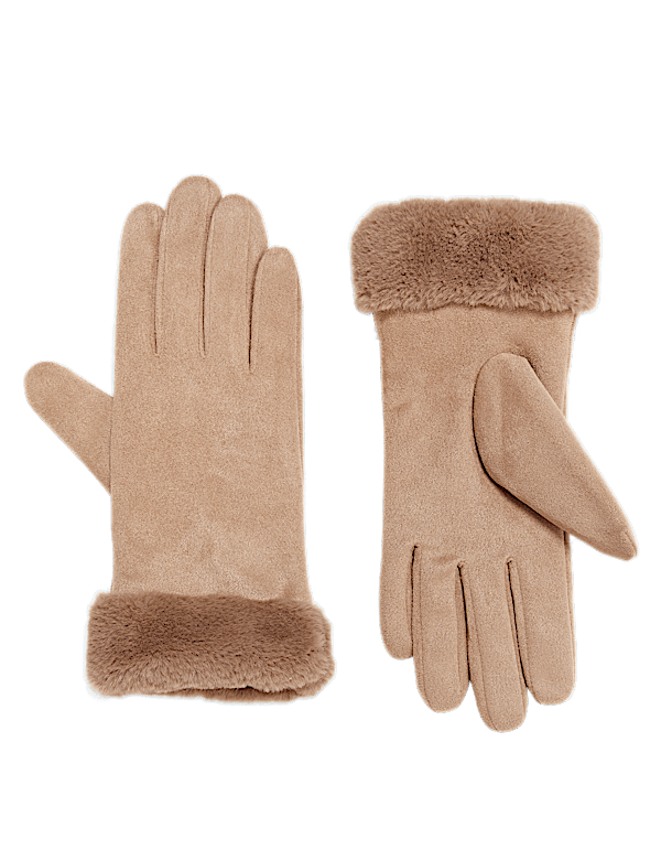 Faux Sheepskin Gloves
