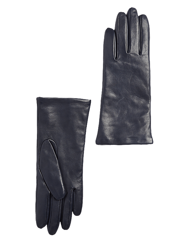 Leather Cashmere Lined Gloves