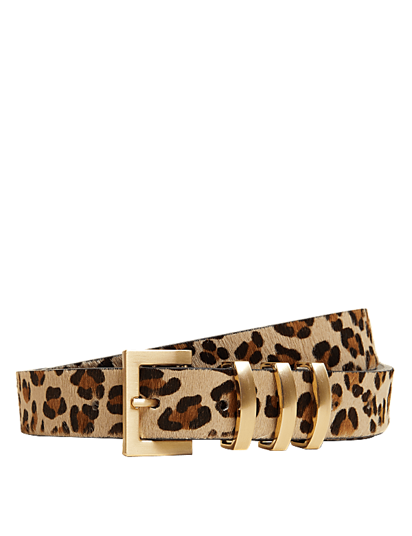 Leather Animal Effect Jean Belt